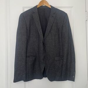 Hugo Boss Men's Reymond Wenten Extra Slim Fit Wool Two Button Blazer Size 44R